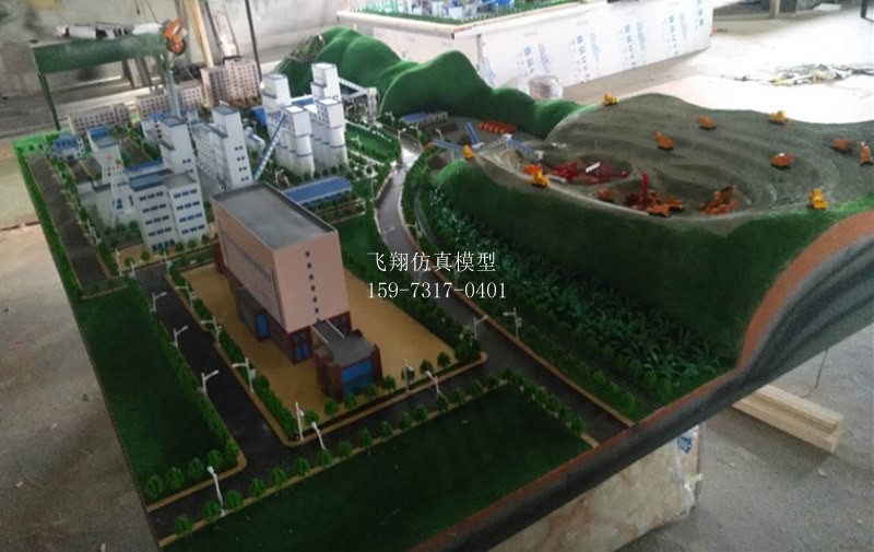 采礦及生活區(qū)布局模型