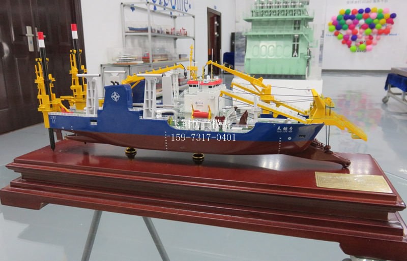 打樁船模型