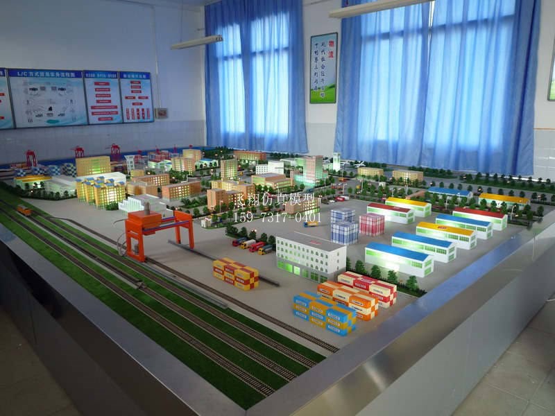 綜合物流運(yùn)輸沙盤模型